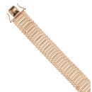 9ct Yellow Gold Fancy Bar Link Bracelet 7.5"