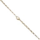 9ct Yellow Gold Onyx and Agate Square Fob Pendant and Belcher Chain 20"