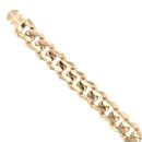 14ct Yellow Gold Monaco Curb Classic Plain Lock Bracelet 8.5"