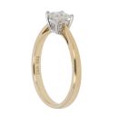 18ct Yellow Gold 0.50ct Princess Cut Diamond Solitaire Ring
