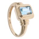 9ct Yellow Gold Aquamarine Fancy Ring