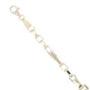 Children's 14ct Yellow Gold Greek Key Link ID Bracelet 5.5"