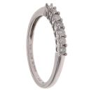 14ct White Gold 0.25ct Brilliant Cut Diamond Half Eternity Ring