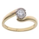 18ct Yellow Gold 0.33ct Brilliant Cut Diamond Solitaire Ring