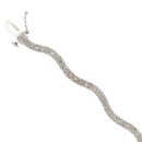 9ct White Gold 0.50ct Single Cut Diamond Bracelet 7"