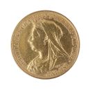 1898 Victoria Old Head UK Half Sovereign Coin
