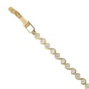 18ct Yellow Gold Cubic Zirconia Bracelet 7"