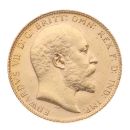 1910 Edward VII Large Head UK Full Sovereign Coin