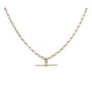 9ct Yellow Gold Belcher T-Bar Chain 24"