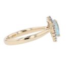 9ct Yellow Gold 0.36cts Diamond And Topaz Ring