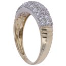 9ct Yellow Gold Cubic Zirconia Cluster Ring