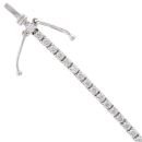 18ct White Gold 2.00ct Diamond Tennis Bracelet 7"