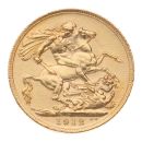 1912 George V Large Head UK Full Sovereign Coin