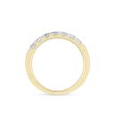 9ct Yellow Gold 0.50ct Lab Grown Diamond Half Eternity Ring
