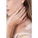9ct White Gold 2.50ct Mixed Shape Trilogy Lab Grown Diamond Ring (Emerald And Round Cuts) Lab Grown