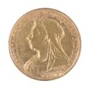1897 Victoria Old Head UK Half Sovereign Coin