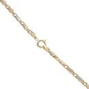 14ct Yellow And White Gold Greek Key Fancy Chain 24"