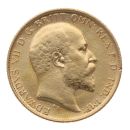 1907 Edward VII Large Head UK Half Sovereign Coin