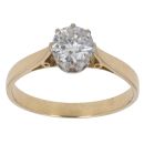 18ct Yellow Gold 0.75ct Brilliant Cut Diamond Solitaire Ring
