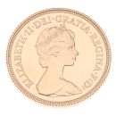 1980 Elizabeth II Decimal Portrait UK Full Sovereign Coin Boxed with Proof