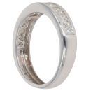9ct White Gold 1.00ct Princess Cut Diamond Half Eternity Ring