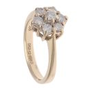 9ct Yellow Gold 0.50ct Brilliant Cut Diamond Cluster Ring