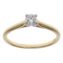 18ct Yellow Gold 0.25ct Brilliant Cut Diamond Solitaire Ring