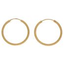 22ct Yellow Gold Dot Grain Hoop Earrings