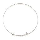 Silver Child's Teddy Bear Expanding Bangle By Icesia