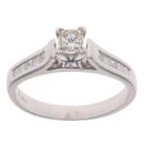 18ct White Gold 0.70ct Princess Cut Diamond Solitaire Ring