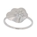 9ct White Gold 0.15ct Brilliant Cut Diamond Cluster Ring