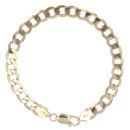9ct Yellow Gold Curb Bracelet 8"