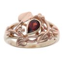 9ct Yellow and Rose Gold Clogau Garnet Vine Of Life Ring