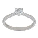 Platinum 0.51ct Brilliant Cut Diamond Solitaire Ring