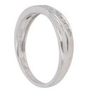 9ct White Gold 0.25ct Brilliant Cut Diamond Crossover Ring