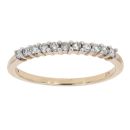 9ct Yellow Gold 0.24ct Diamond Eternity Ring by Anya Belle