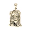 14ct Yellow Gold Stone Set Jesus Pendant