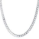Silver Curb Chain 30"