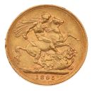 1895 Victoria Old Head Australia Full Sovereign Coin