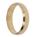 18ct Yellow Gold D-Shape Wedding Band 4.2mm