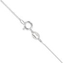 Silver Heart And Bow Pendant And Chain 18" By Icesia