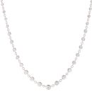 18ct White Gold 2.35ct Brilliant Cut Diamond Necklace 18"