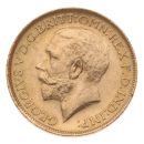 1915 George V Large Head UK Full Sovereign Coin