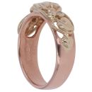 9ct Yellow and Rose Gold 0.05ct Diamond Tree Of Life Clogau Ring
