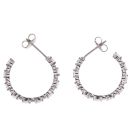 Sterling Silver Cubic Zirconia Hoop Earrings by Icesia