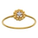 22ct Yellow Gold Cubic Zirconia Granular Ring