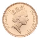 1993 Elizabeth II Third Portrait UK Full Sovereign Coin Proof Boxed