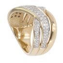 9ct Yellow Gold 1.00ct Brilliant Cut Diamond Fancy Ring