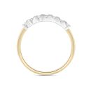 9ct Yellow Gold 0.70ct Lab Grown Diamond Emerald Cut Eternity Ring
