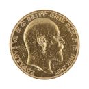 1908 Edward VII Large Head UK Full Sovereign Coin